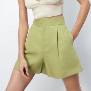 Zara Linen Blend Shorts